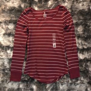 SO Striped Thermal Long Sleeve Top